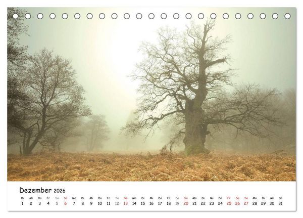 Produktbild: Morgendliche Stimmungen in Nordhessen (Tischkalender 2026 DIN A5 quer), CALVENDO Monatskalender