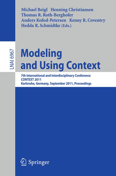 Produktbild: Modeling and Using Context