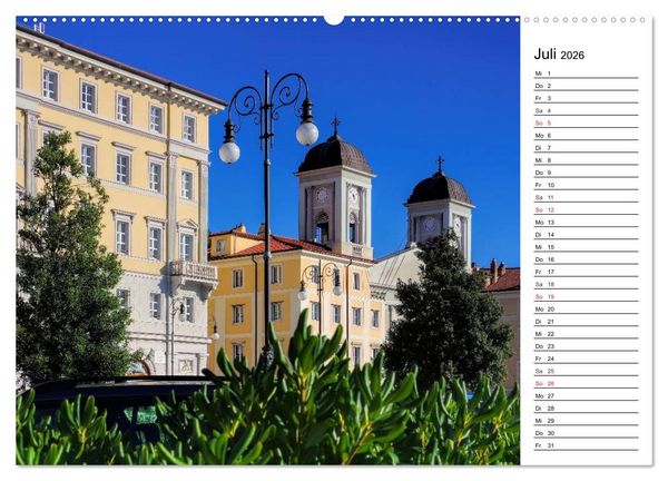 Produktbild: Triest - Habsburger Erbe und italienisches Flair (Wandkalender 2026 DIN A2 quer), CALVENDO Monatskalender