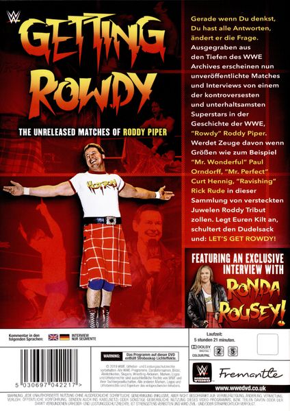 Produktbild: Getting Rowdy - The Unreleased Matches Of Roddy Piper [2 DVDs]