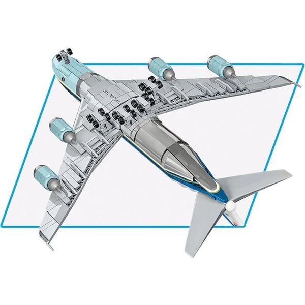 Produktbild: COBI 26610 - Boeing 747 Air Force One, Bausatz, 1087 Klemmbausteine