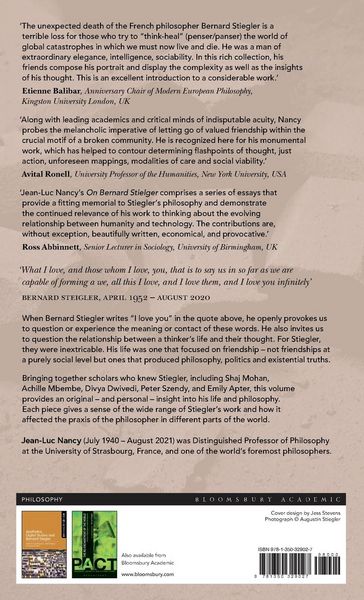 Produktbild: On Bernard Stiegler