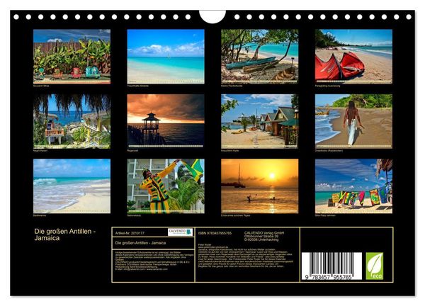 Produktbild: Die gro&szlig;en Antillen - Jamaica (Wandkalender 2026 DIN A4 quer), CALVENDO Monatskalender