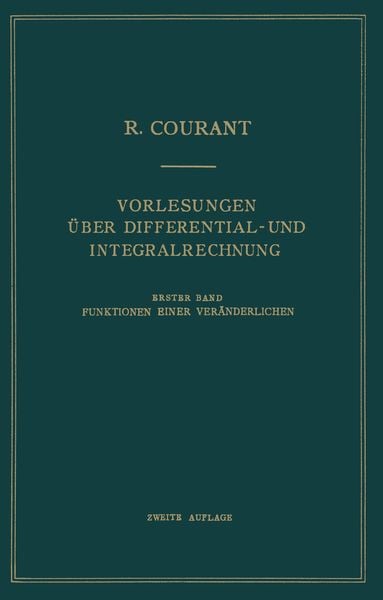 Produktbild: Vorlesungen &Uuml;ber Differential- und Integralrechnung
