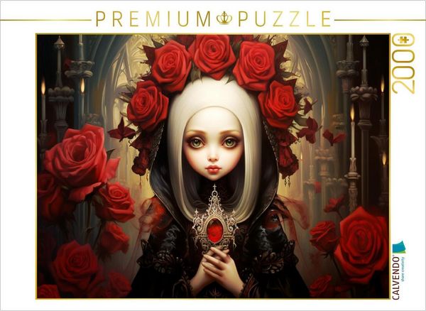 Produktbild: CALVENDO Puzzle Little Gothic Queen | 2000 Teile Lege-Gr&ouml;&szlig;e 90x67cm Foto-Puzzle f&uuml;r gl&uuml;ckliche Stunden