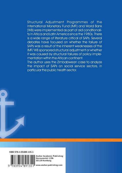 Produktbild: The Impact of Structural Adjustment Programmes on the Public Health Sector: The Case of Zimbabwe