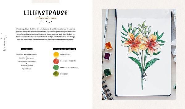 Produktbild: Watercolor &ndash; Florale Motive around the world: von heimisch bis exotisch
