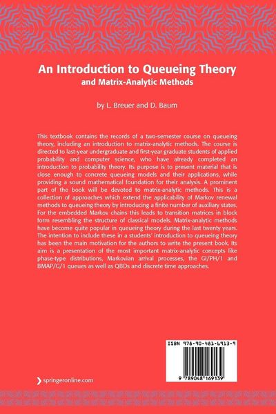 Produktbild: An Introduction to Queueing Theory