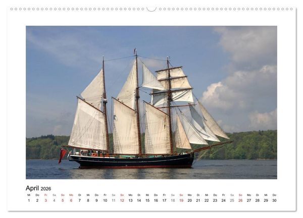 Produktbild: Traditionsschiffe auf der Ostsee (Wandkalender 2026 DIN A2 quer), CALVENDO Monatskalender