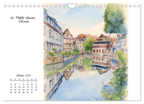 Produktbild: Zauberhafte Motive aus dem Elsass (Wandkalender 2026 DIN A4 quer), CALVENDO Monatskalender