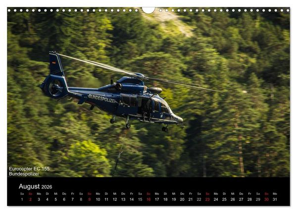 Produktbild: Hubschrauber im Einsatz (Wandkalender 2026 DIN A3 quer), CALVENDO Monatskalender