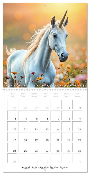 Produktbild: Fairytale Land of AI Unicorns (Wall Calendar 2026 12 &times; 12 Inch) CALVENDO 12 Month Wall Calendar