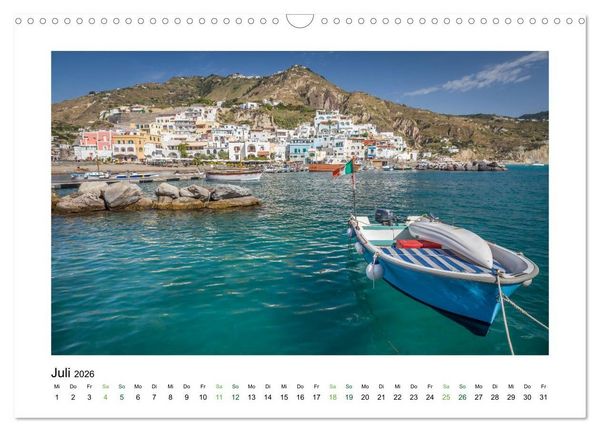 Produktbild: Sehnsuchtsinseln Capri und Ischia (Wandkalender 2026 DIN A3 quer), CALVENDO Monatskalender
