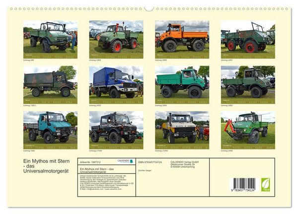Produktbild: Ein Mythos mit Stern - das Universalmotorger&auml;t (hochwertiger Premium Wandkalender 2026 DIN A2 quer), Kunstdruck in Hochglanz