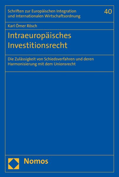 Produktbild: Intraeurop&auml;isches Investitionsrecht