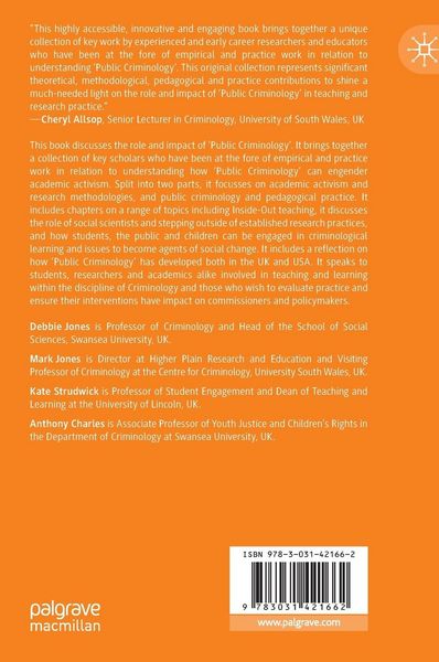 Produktbild: Public Criminology