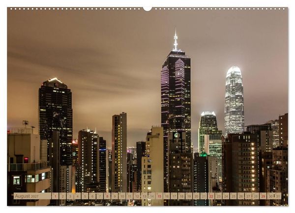 Produktbild: HONGKONG Skyline und Stadtleben (Wandkalender 2027 DIN A2 quer), CALVENDO Monatskalender