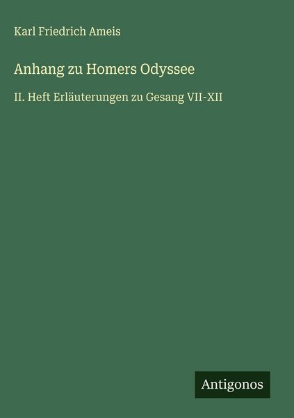 Produktbild: Anhang zu Homers Odyssee