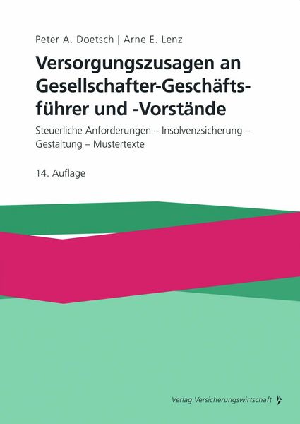 Produktbild: Versorgungszusagen an Gesellschafter-Gesch&auml;ftsf&uuml;hrer und -Vorst&auml;nde