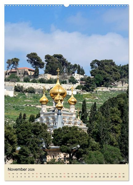 Produktbild: Jerusalem - Jeruschalajim (hochwertiger Premium Wandkalender 2026 DIN A2 hoch), Kunstdruck in Hochglanz