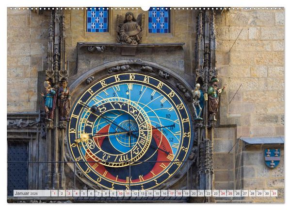 Produktbild: PRAG Impressionen bei Tag und Nacht (hochwertiger Premium Wandkalender 2026 DIN A2 quer), Kunstdruck in Hochglanz