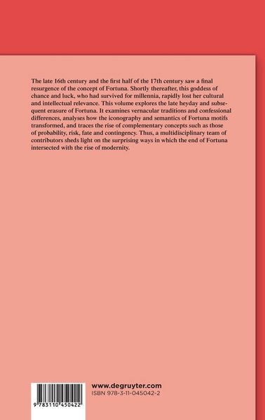 Produktbild: The End of Fortuna and the Rise of Modernity