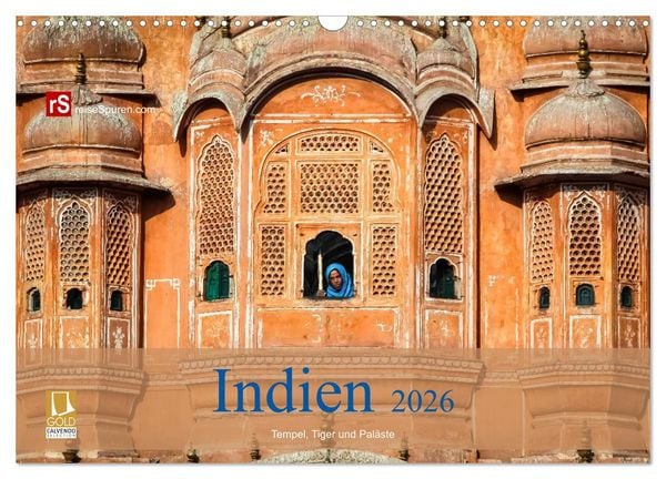 Produktbild: Indien 2026 Tempel, Tiger und Pal&auml;ste (Wandkalender 2026 DIN A3 quer), CALVENDO Monatskalender