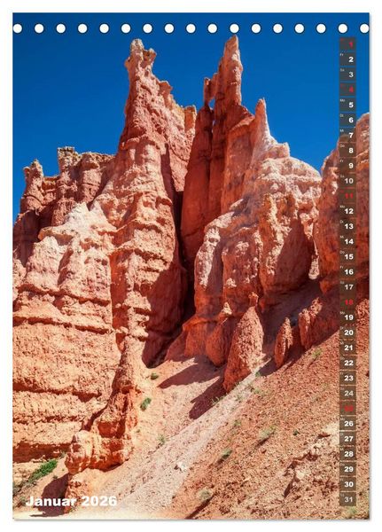 Produktbild: BRYCE CANYON Natur Pur (Tischkalender 2026 DIN A5 hoch), CALVENDO Monatskalender