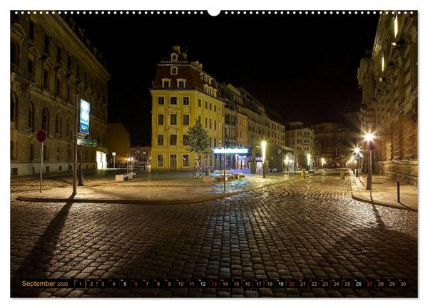 Produktbild: Eine Nacht in Dresden (Wandkalender 2026 DIN A2 quer), CALVENDO Monatskalender