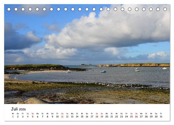 Produktbild: Bretagne. D&eacute;partement Finist&egrave;re - C&ocirc;te des Abers (Tischkalender 2026 DIN A5 quer), CALVENDO Monatskalender
