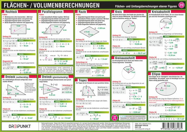 Produktbild: Fl&auml;chen- und Volumenberechnungen