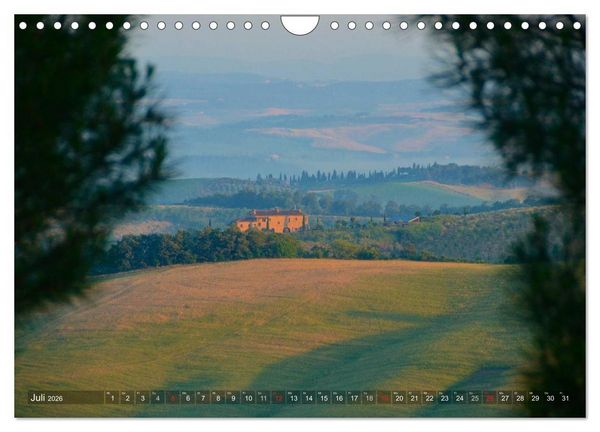 Produktbild: Toskana &ndash; Magie der Farben (Wandkalender 2026 DIN A4 quer), CALVENDO Monatskalender