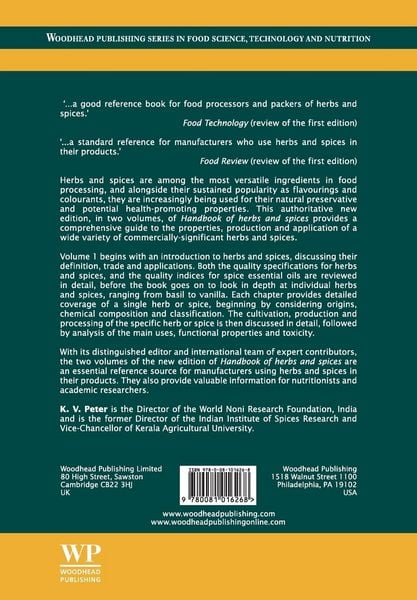 Produktbild: Handbook of Herbs and Spices