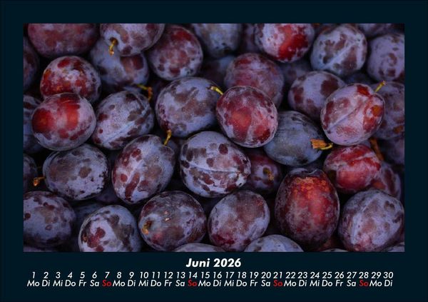 Produktbild: Obstkalender 2026 Fotokalender DIN A5