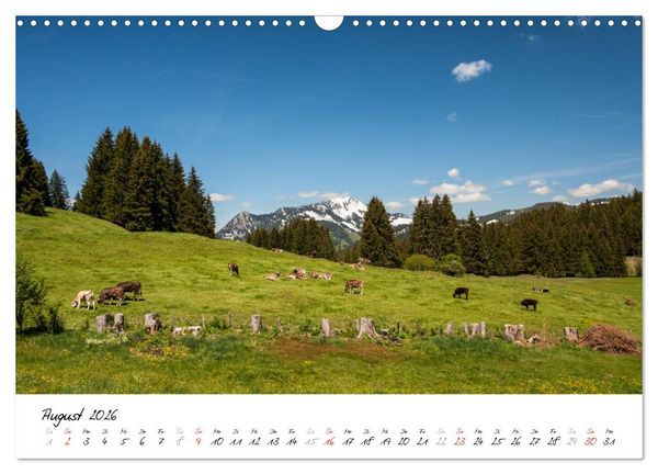 Produktbild: Oberallg&auml;uer Landschaft (Wandkalender 2026 DIN A3 quer), CALVENDO Monatskalender