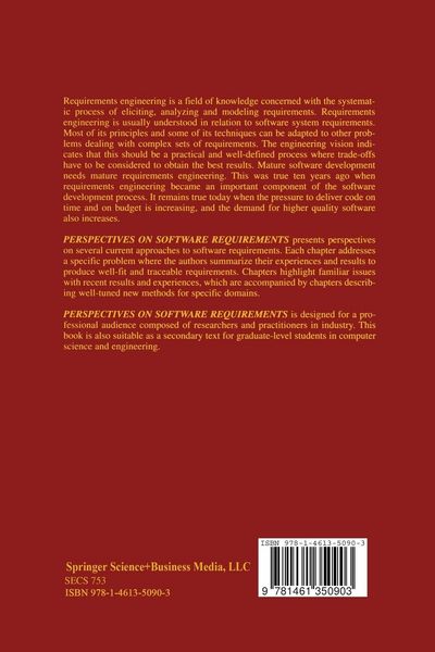 Produktbild: Perspectives on Software Requirements