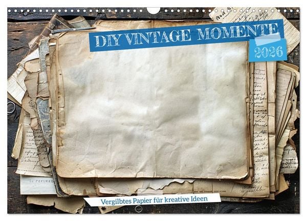 Produktbild: DIY Vintage Momente (Wandkalender 2026 DIN A3 quer), CALVENDO Monatskalender