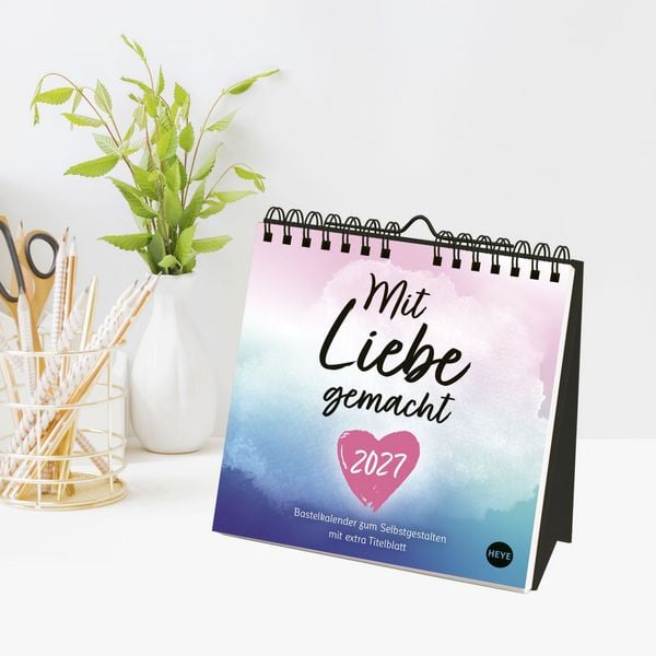 Produktbild: Kreativkalender zum Aufstellen Mit Liebe gemacht 2027