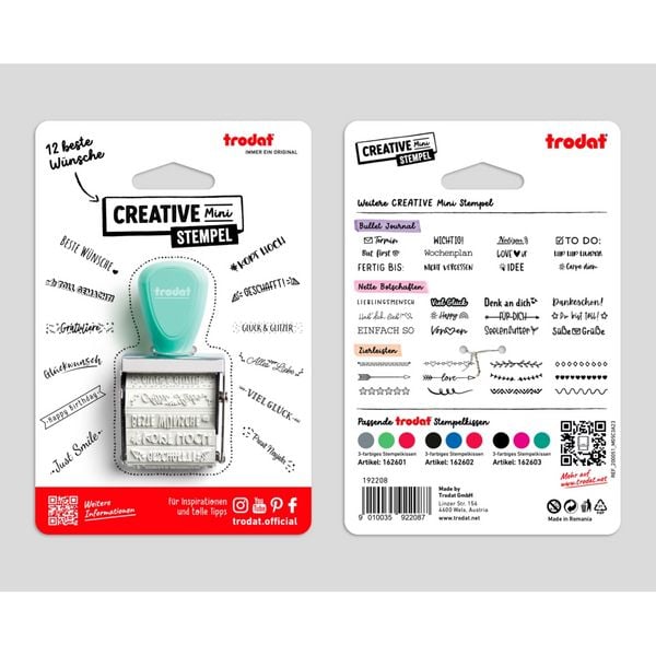 Produktbild: trodat Kreativstempel Mini Beste W&uuml;nsche