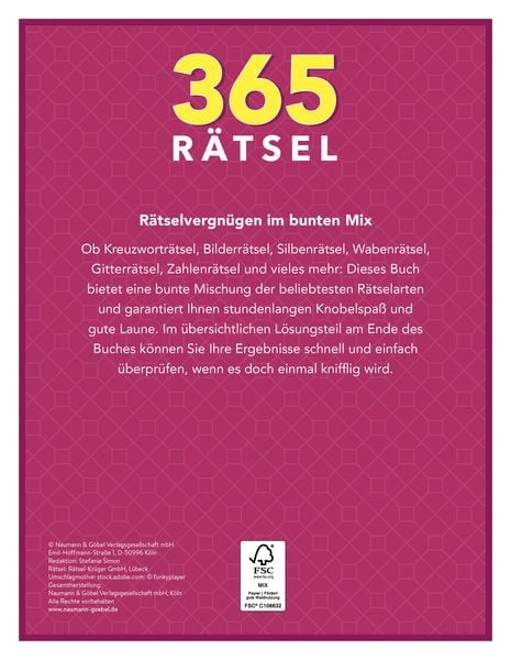 Produktbild: 365 R&auml;tsel