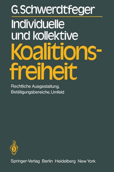 Produktbild: Individuelle und kollektive Koalitionsfreiheit