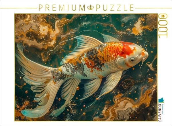 CALVENDO Puzzle Koi | 1000 Teile Lege-Größe 64x48cm Foto-Puzzle für glückliche Stunden