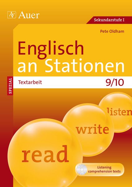 Produktbild: Englisch an Stationen Spezial Textarbeit 9/10