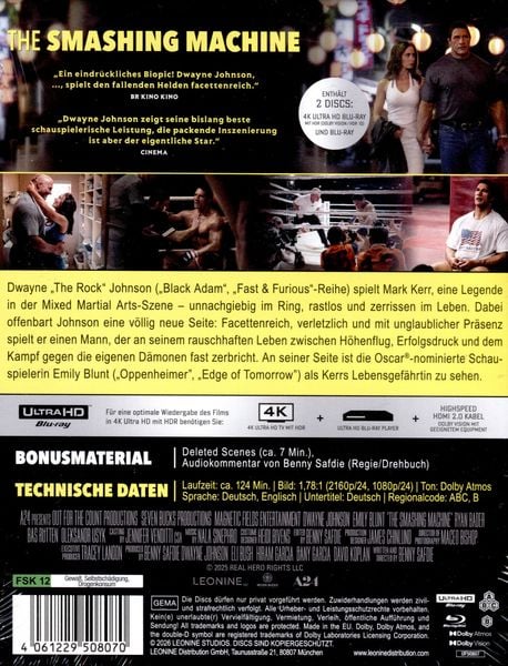 Produktbild: The Smashing Machine - Steelbook - Limited Edition (4K Ultra HD) (+ Blu-ray)