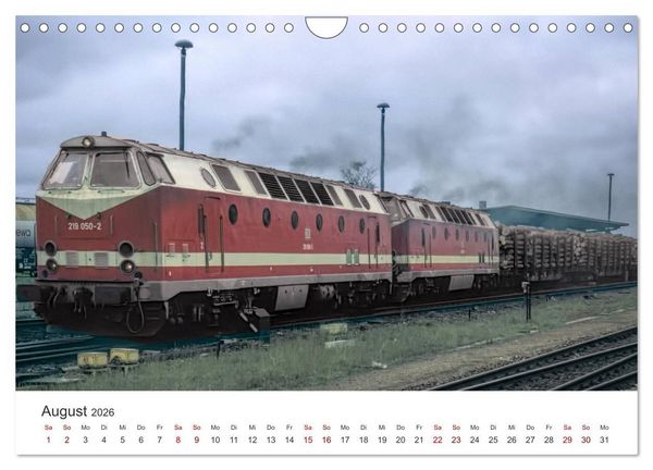 Produktbild: Deutsche Diesellokomotiven (Wandkalender 2026 DIN A4 quer), CALVENDO Monatskalender