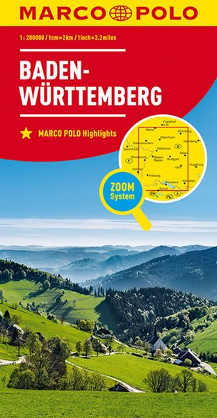 MARCO POLO Regionalkarte Deutschland 11 Baden-Württemberg 1:200.000