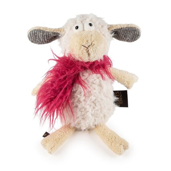 Sigikid 43126 - Schaf Dinkel Dörte, BeastsTown, Plüsch-Kuscheltier, 34 cm