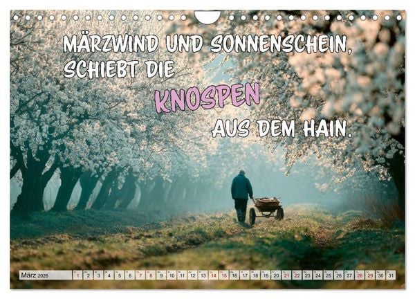 Produktbild: Bauernweisheiten - Stimmen der Natur (Wandkalender 2026 DIN A4 quer), CALVENDO Monatskalender