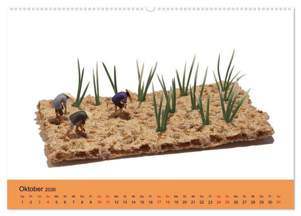 Produktbild: Little Art Food Kunstkalender (Wandkalender 2026 DIN A2 quer), CALVENDO Monatskalender
