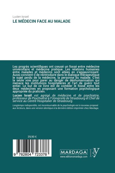 Produktbild: Le m&eacute;decin face au malade